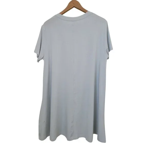NWT Lululemon ALL YOURS TEE DRESS Light Blue Relaxed Fit Above Knee Women's Sz 4 - Picture 2 of 8